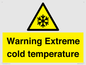 WK7012: Warning Extreme cold temperature