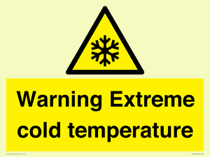 WK7012: Warning Extreme cold temperature