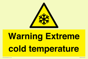 WK7012: Warning Extreme cold temperature