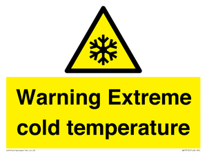 WK7012: Warning Extreme cold temperature