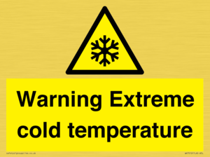 WK7012: Warning Extreme cold temperature
