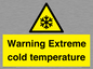 WK7012: Warning Extreme cold temperature