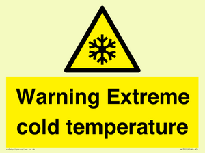 WK7012: Warning Extreme cold temperature