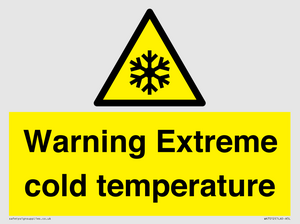WK7012: Warning Extreme cold temperature