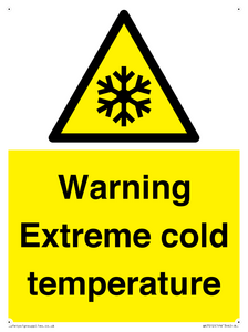 WK7012: Warning Extreme cold temperature