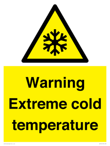 WK7012: Warning Extreme cold temperature