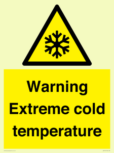 WK7012: Warning Extreme cold temperature