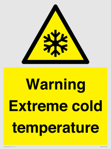 WK7012: Warning Extreme cold temperature