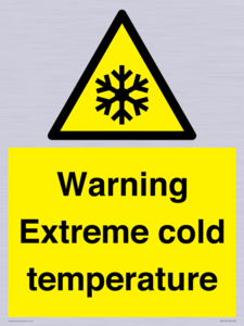 WK7012: Warning Extreme cold temperature