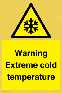 WK7012: Warning Extreme cold temperature