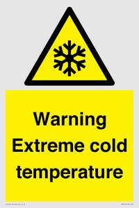 WK7012: Warning Extreme cold temperature