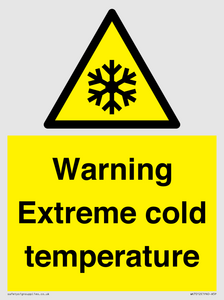 WK7012: Warning Extreme cold temperature