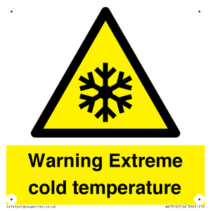 WK7012: Warning Extreme cold temperature