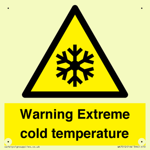WK7012: Warning Extreme cold temperature