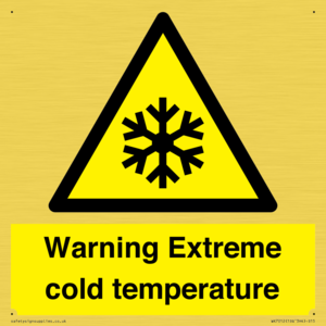 WK7012: Warning Extreme cold temperature