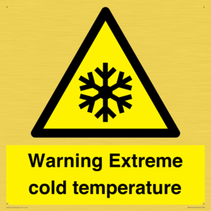 WK7012: Warning Extreme cold temperature