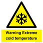 WK7012: Warning Extreme cold temperature