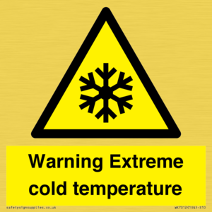 WK7012: Warning Extreme cold temperature