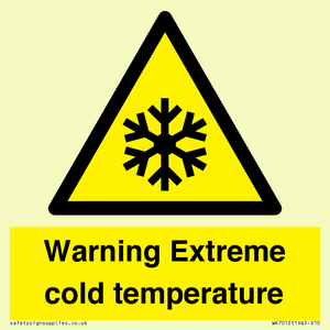 WK7012: Warning Extreme cold temperature