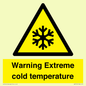 WK7012: Warning Extreme cold temperature