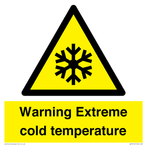 WK7012: Warning Extreme cold temperature