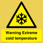WK7012: Warning Extreme cold temperature