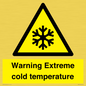 WK7012: Warning Extreme cold temperature