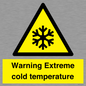 WK7012: Warning Extreme cold temperature