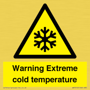 WK7012: Warning Extreme cold temperature
