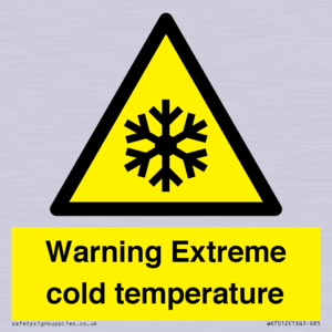 WK7012: Warning Extreme cold temperature
