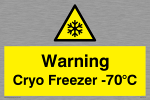 WK7013: Warning Cryo Freezer -70°C