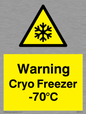 WK7013: Warning Cryo Freezer -70°C