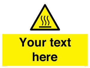 WK7784: Custom warning hot surface