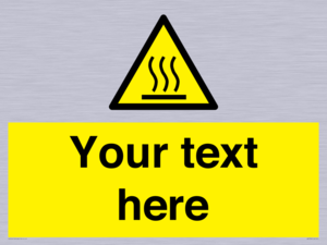 WK7784: Custom warning hot surface