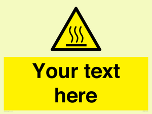 WK7784: Custom warning hot surface