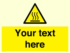 WK7784: Custom warning hot surface
