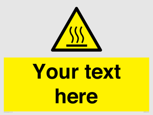 WK7784: Custom warning hot surface