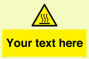 WK7784: Custom warning hot surface