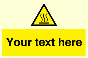 WK7784: Custom warning hot surface