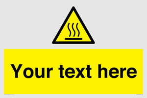 WK7784: Custom warning hot surface