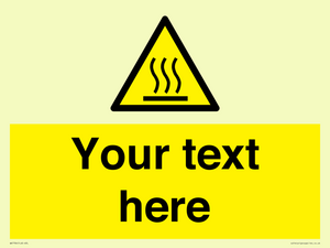 WK7784: Custom warning hot surface