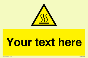 WK7784: Custom warning hot surface
