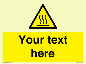 WK7784: Custom warning hot surface