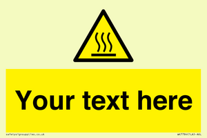 WK7784: Custom warning hot surface