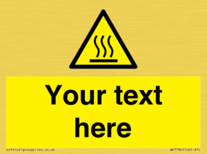 WK7784: Custom warning hot surface