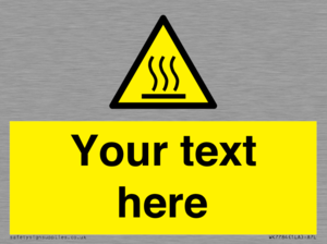 WK7784: Custom warning hot surface
