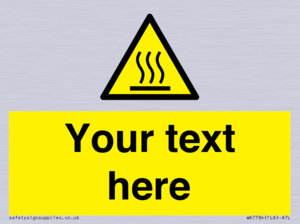 WK7784: Custom warning hot surface