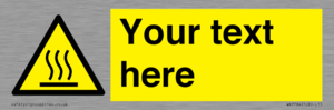 WK7784: Custom warning hot surface
