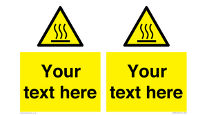 WK7784: Custom warning hot surface