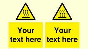 WK7784: Custom warning hot surface